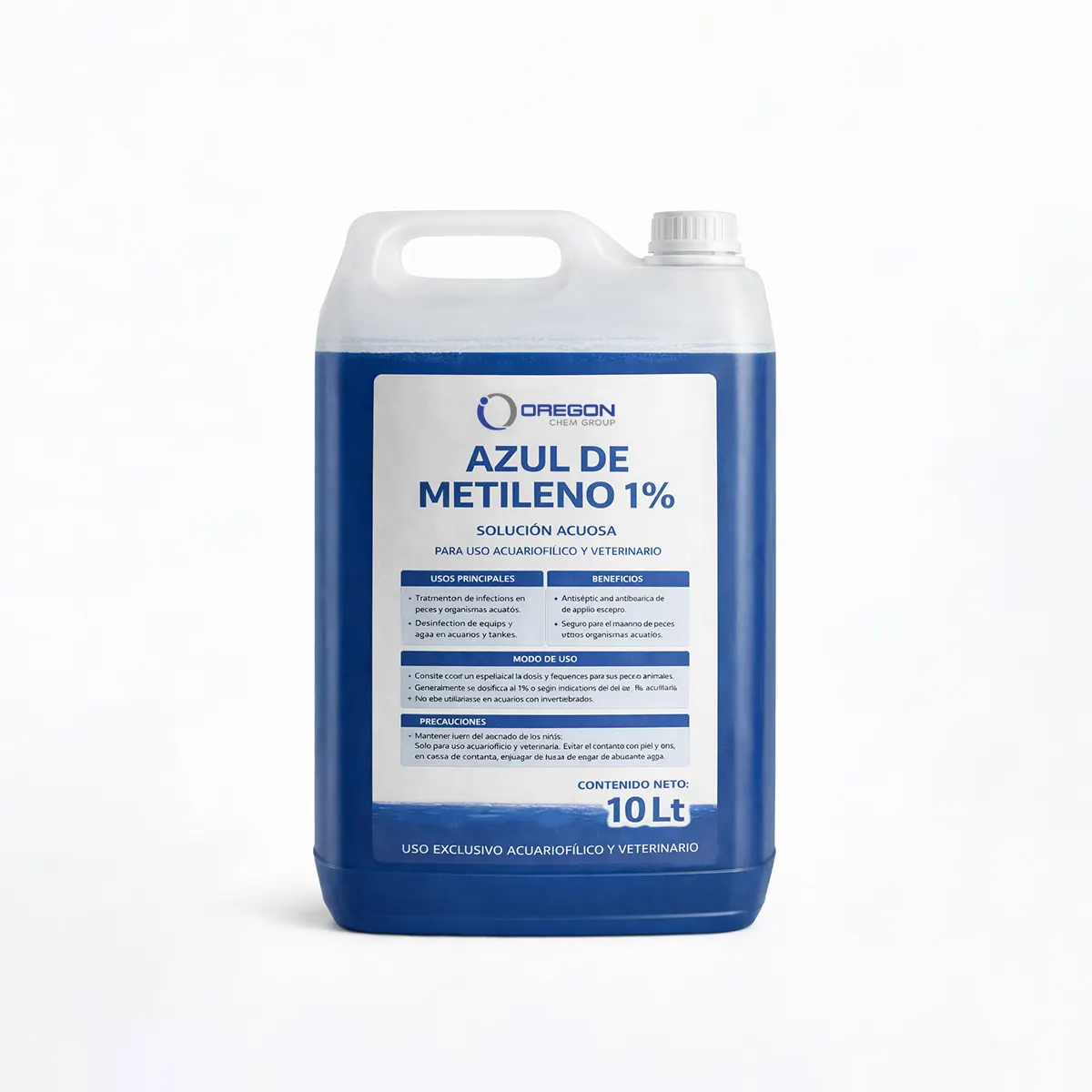 Azul Metileno solución 1% 3 Azul De Metileno 1 10 Lt