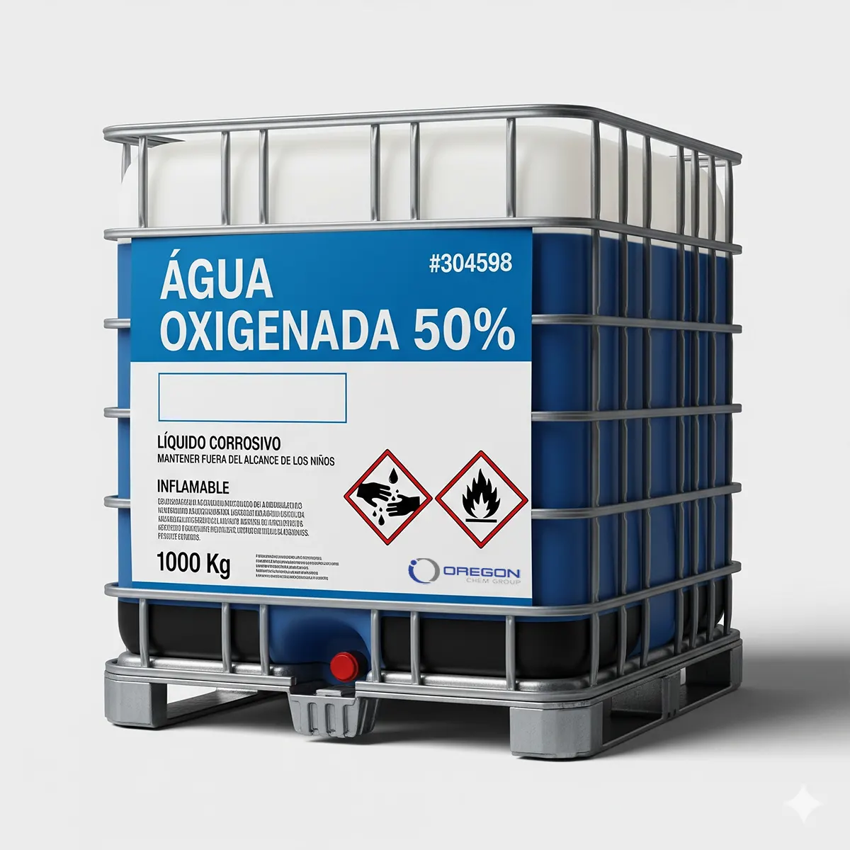 Agua Oxigenada - Peróxido De Hidrogeno 6 Agua Oxigenada 50 1000Kg