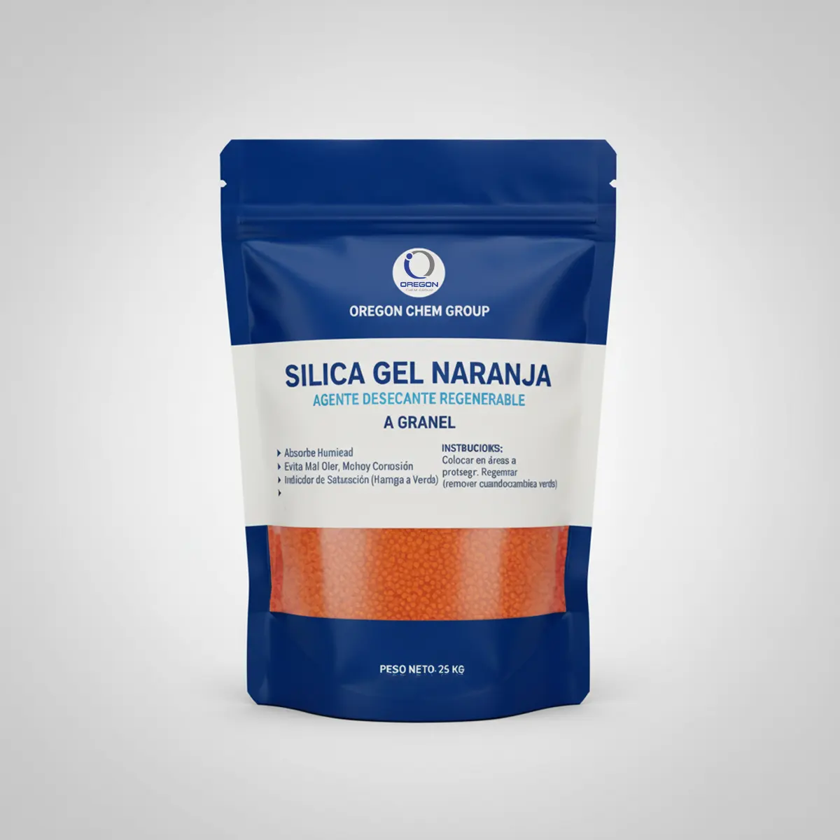 Silica Gel - Gel de Silice 13 Silica Gel Naranaja A Granel 25K