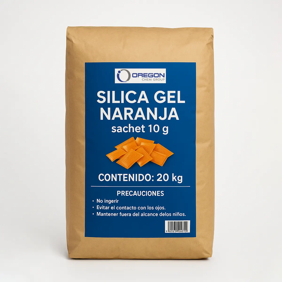 Silica Gel - Gel de Silice 4 Silica Gel Naranja Sachet 10G 20K