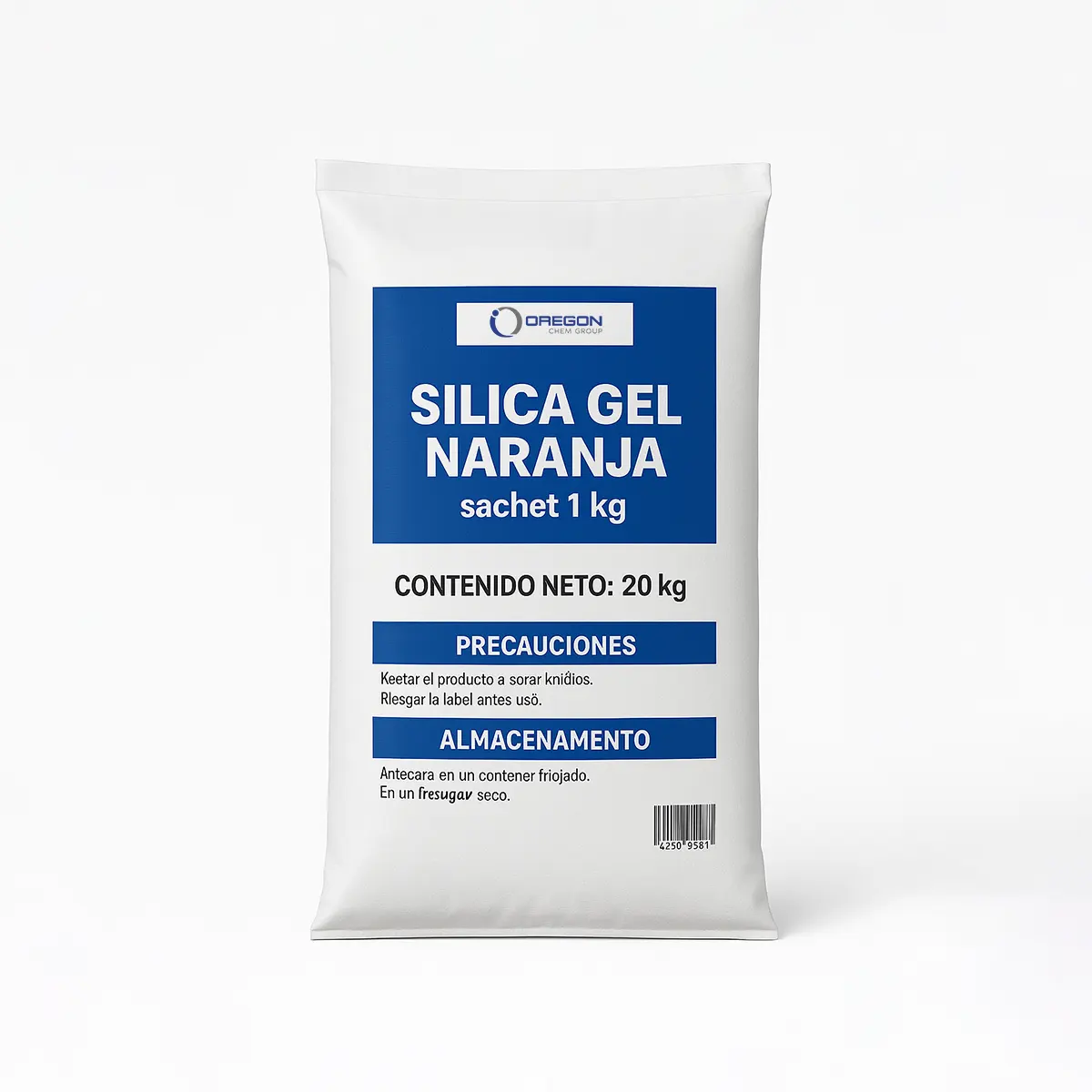 Silica Gel - Gel de Silice 14 Silica Gel Naranja Sachet 1Kg 20 Kg