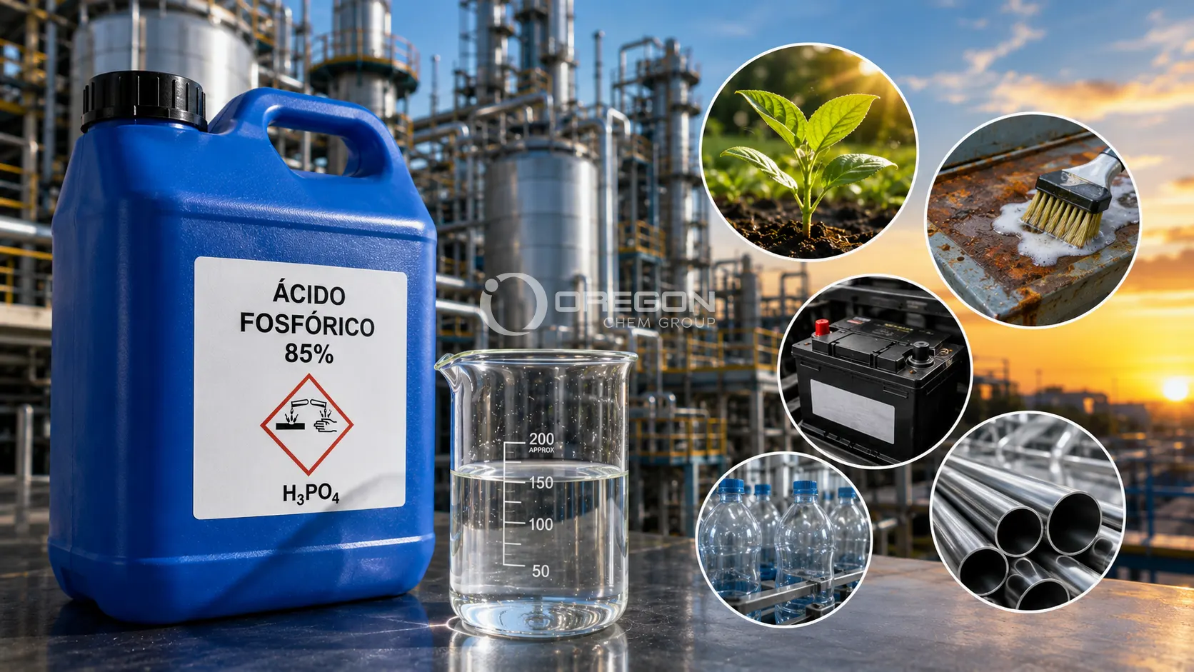 Ácido Fosfórico 85%: la materia prima que impulsa industrias mucho más allá de los fertilizantes 9 Ácido Fosfórico