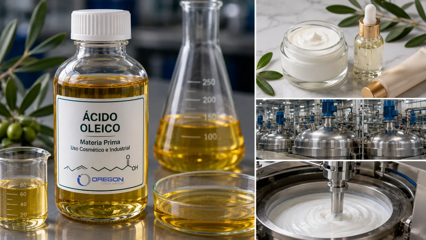 Ácido Oleico: la materia prima multifuncional que impulsa formulaciones cosméticas e industriales de alto rendimiento 1 Ácido Oleico
