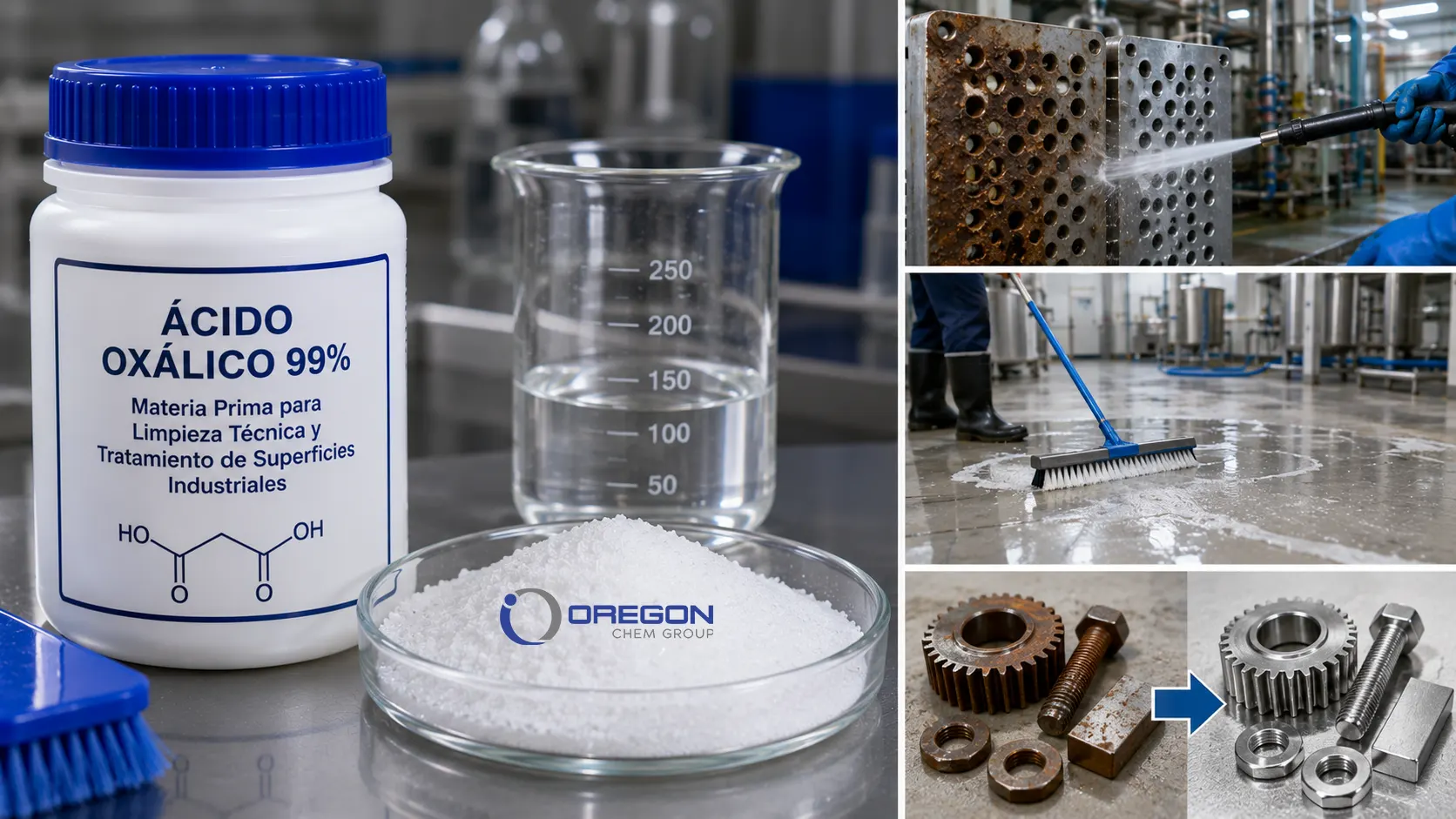 Ácido Oxálico 99%: la materia prima indispensable para limpieza técnica y tratamiento de superficies industriales 2 Ácido Oxálico
